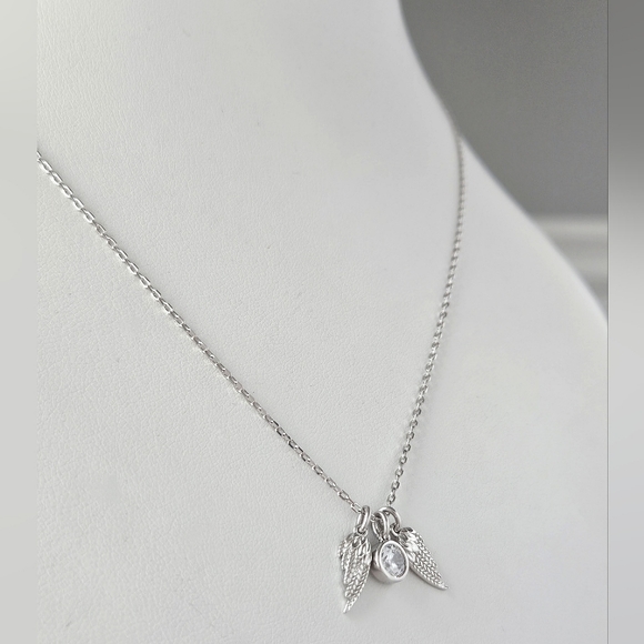 Guardian Angel Necklace,  925 Sterling Silver Charmed Aroma Angel Collec… - Picture 2 of 5